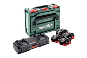 METABO Basic Set 4 x LiHD 8,0 Ah + 2 x ASC 145 Duo + metaBOX 145 (685135000)