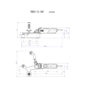 METABO RBE 15-180 SET (602243500) BRUSILNIK ZA CEVI