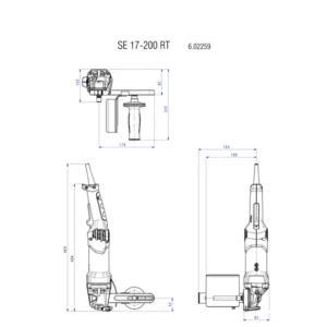 METABO SE 17-200 RT SET (602259500) BRUSILNIK / POLIRNIK
