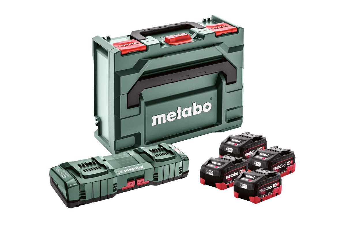 METABO BASIC SET 4 X LIHD 5,5 AH + ASC 145 DUO + METABOX 145 (685180000) METABO BASIC SET 4 X LIHD 5,5 AH + ASC 145 DUO + METABOX 145 (685180000)