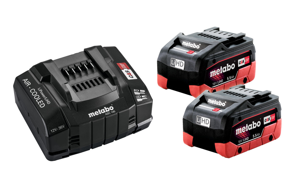 METABO SET 2 X LIHD 5.5 AH + ASC 145 (685190000) SE METABO SET 2 X LIHD 5.5 AH + ASC 145 (685190000) SE
