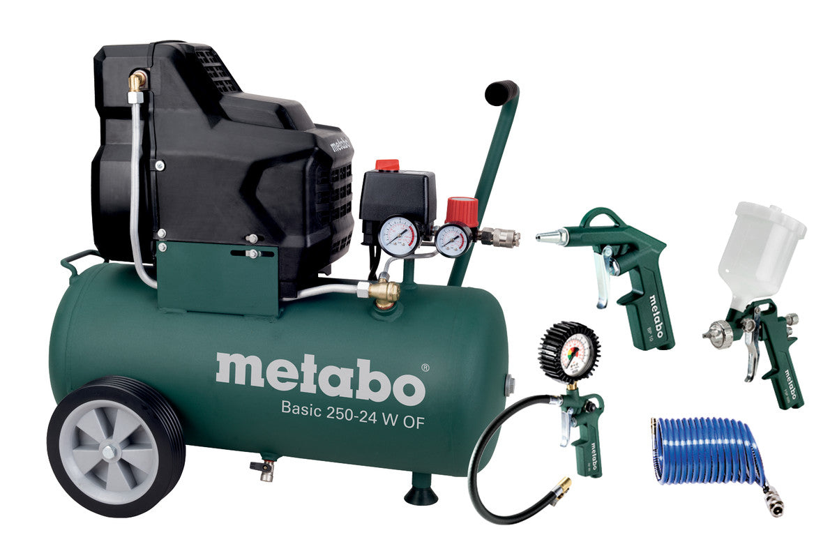 METABO BASIC 250-24 W OF SET (690865000) KOMPRESOR "BASIC" METABO BASIC 250-24 W OF SET (690865000) KOMPRESOR "BASIC"