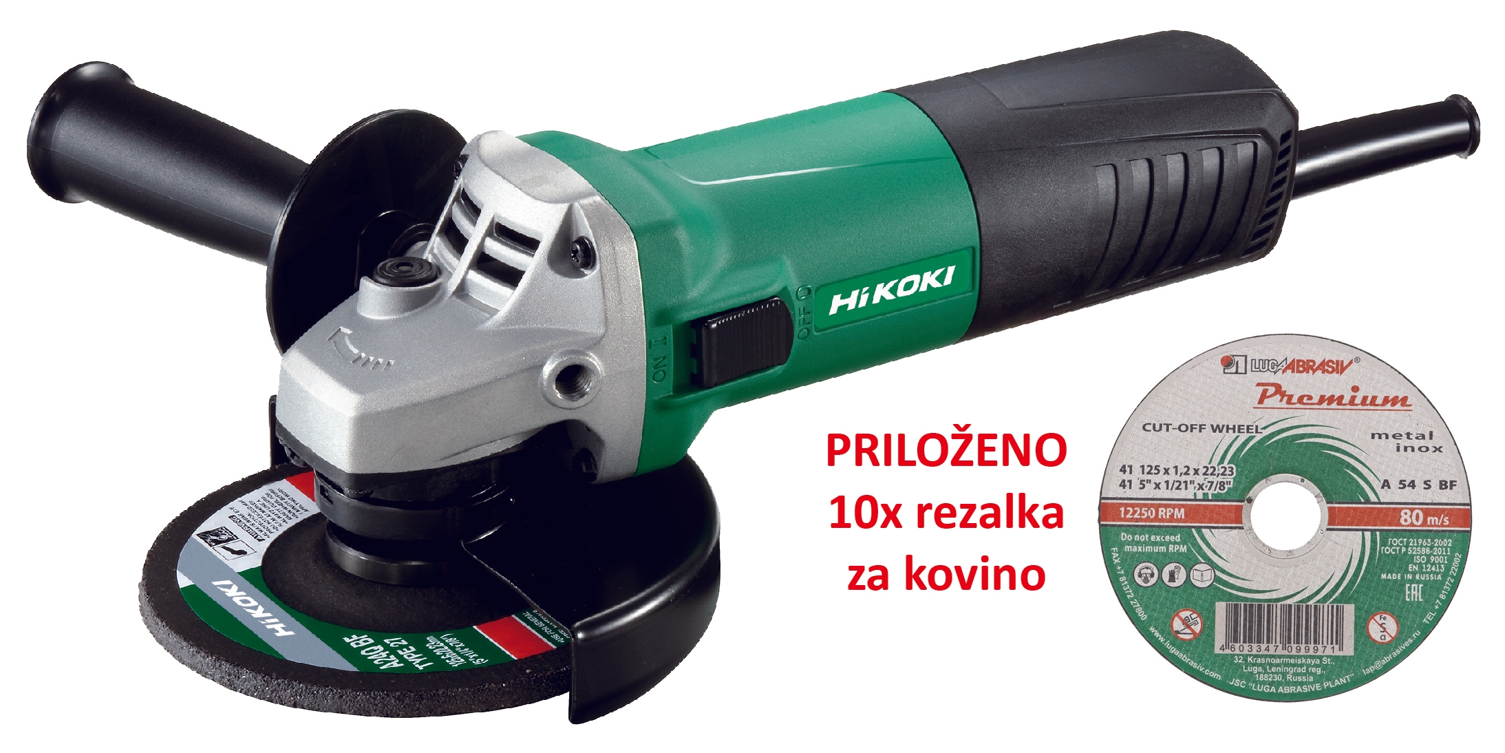 HiKoki Kotni brusilni G13SR4 set HiKoki Kotni brusilni G13SR4 set