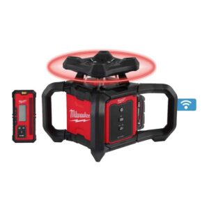 Milwaukee M18 RLOH600-201C + STOJALO TRP160 + PALICA GR500 Rotacijski laser rdeč žarek SET