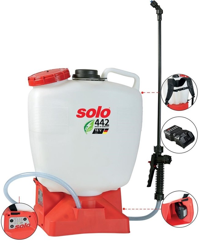 Škropilnica SOLO 442 /18V/2.0Ah/1-4bar, 16L Škropilnica SOLO 442 /18V/2.0Ah/1-4bar, 16L