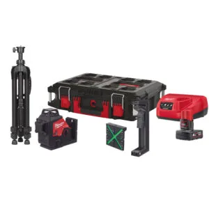 Milwaukee M12 3PLSKIT-401P zeleni nivelirni 360 stopinjski laser