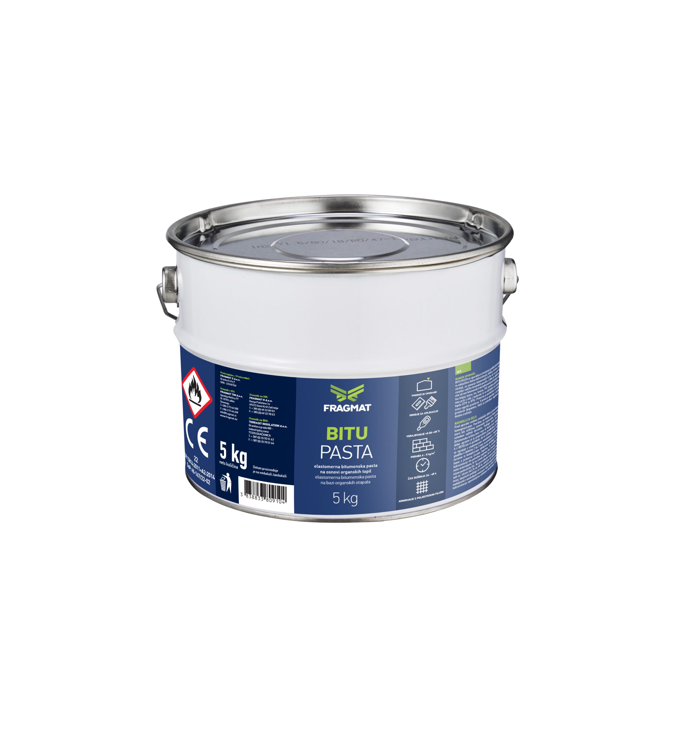 BITU PASTA 5kg - Fragmat bitumenska pasta