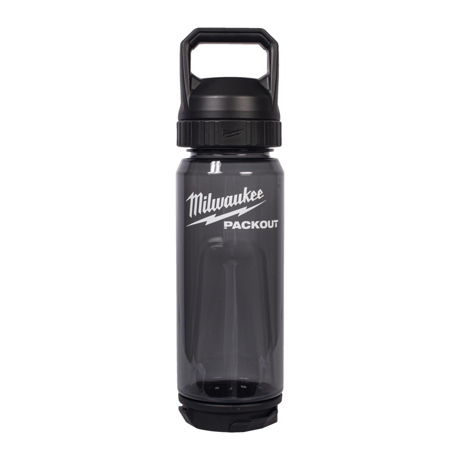 Milwaukee PACKOUT Steklenica 740ml Chug lid črna