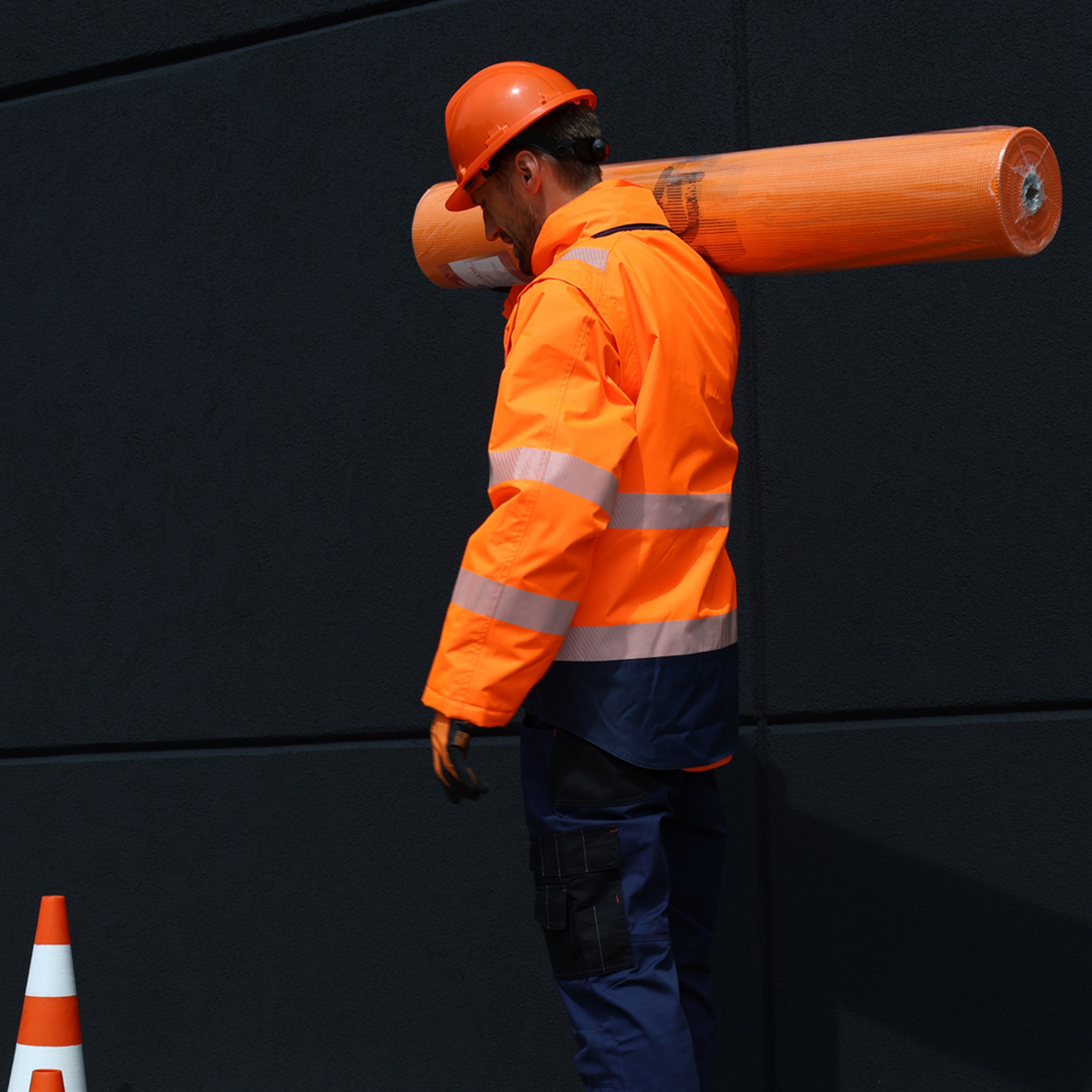 Lacuna CETUS Hi-Viz odsevna zaščitna jakna oranžna 2v1