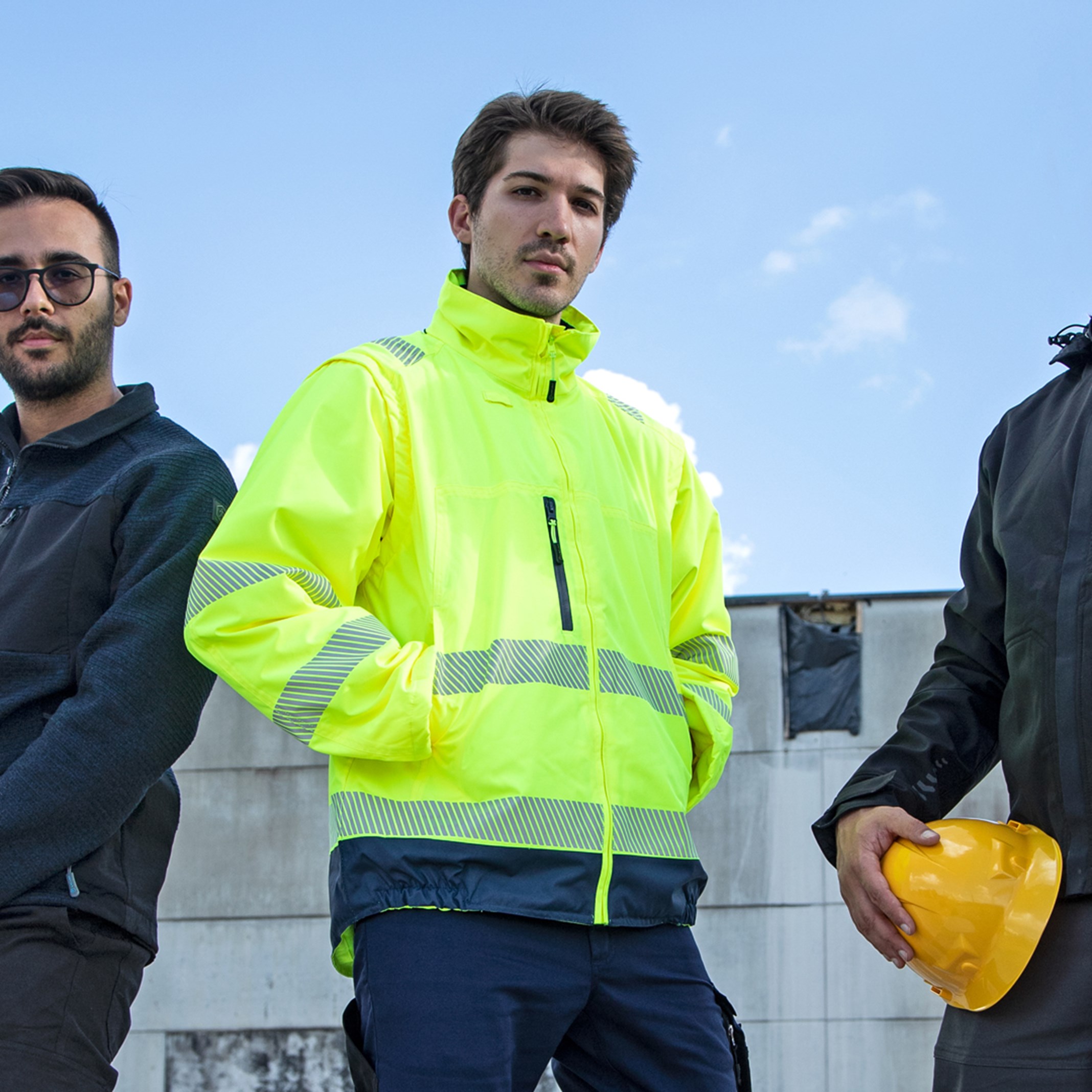 Lacuna CETUS Hi-Viz odsevna zaščitna jakna rumena 2v1