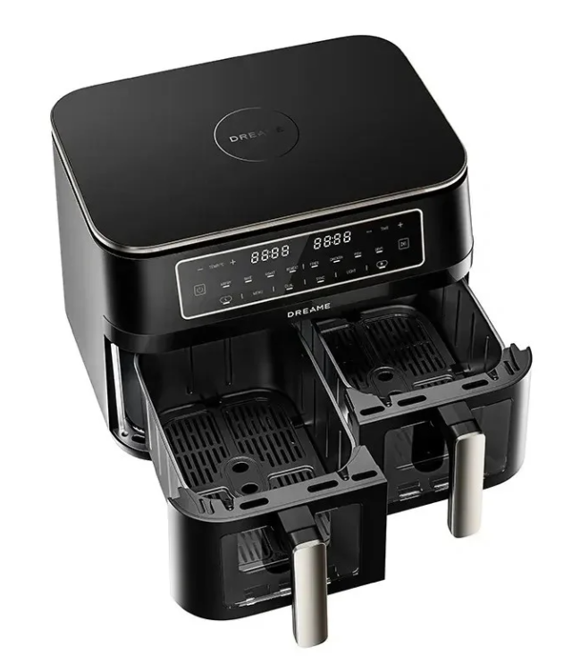 Dreame DZ30 Air Fryer cvrtnik dvojni, črn