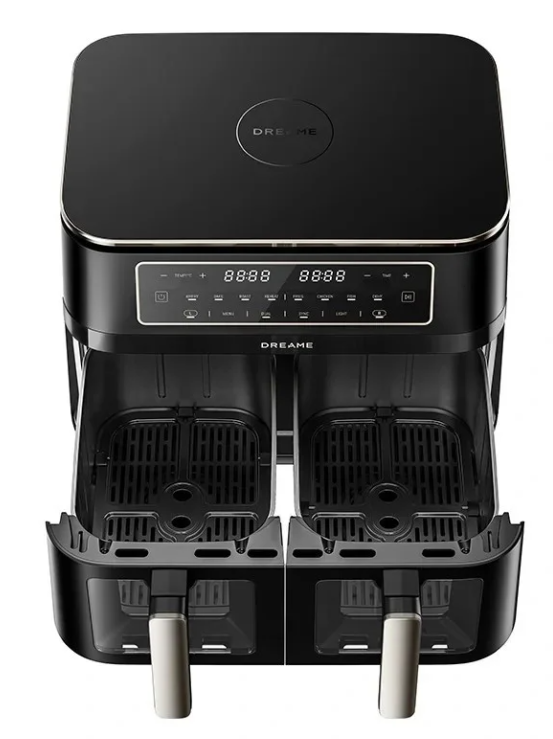 Dreame DZ30 Air Fryer cvrtnik dvojni, črn