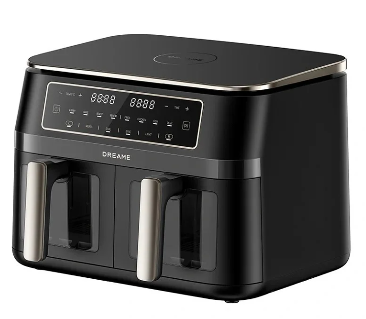 Dreame DZ30 Air Fryer cvrtnik dvojni, črn