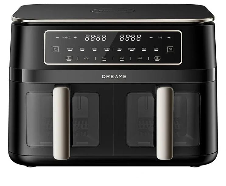 Dreame DZ30 Air Fryer cvrtnik dvojni, črn