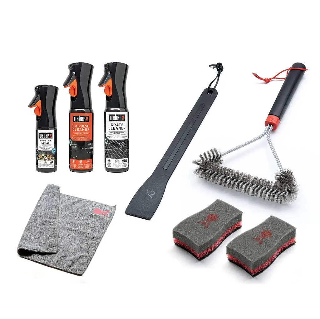 Weber Set za čiščenje žarov Q & Pulse Vsebuje: 1x 6201, 1x 17874, 1x 17685, 1x17688, 1x17689, 1x 17875