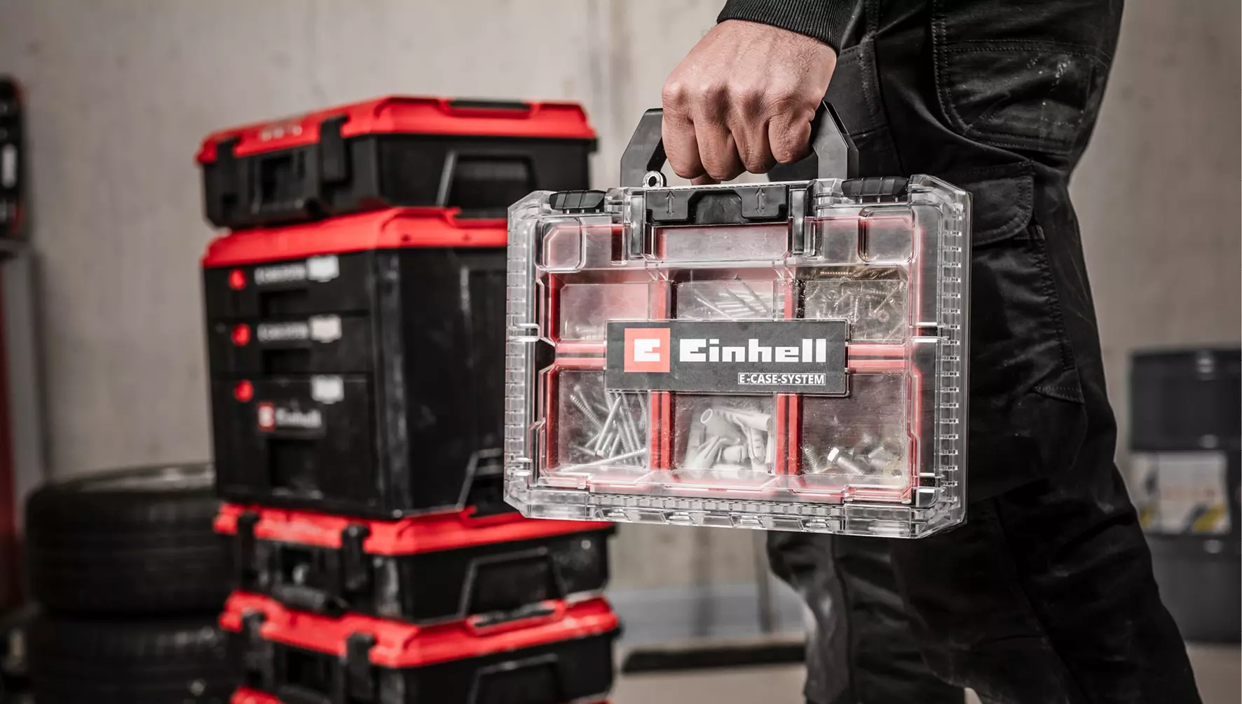 Einhell E-Case S-F kovček za shranjevanje drobnih delov