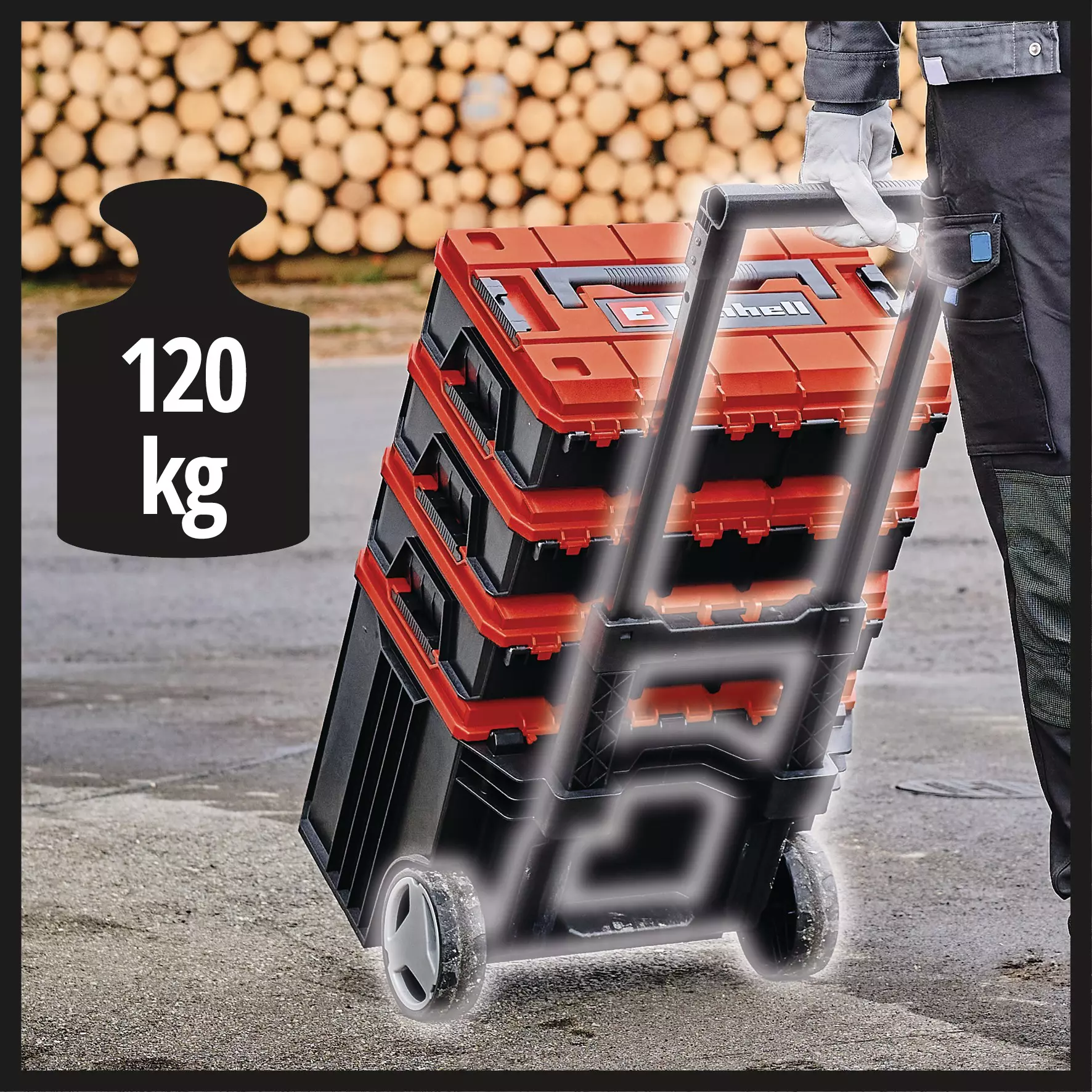 Einhell E-Case Tower kovček s kolesi za orodja PXC