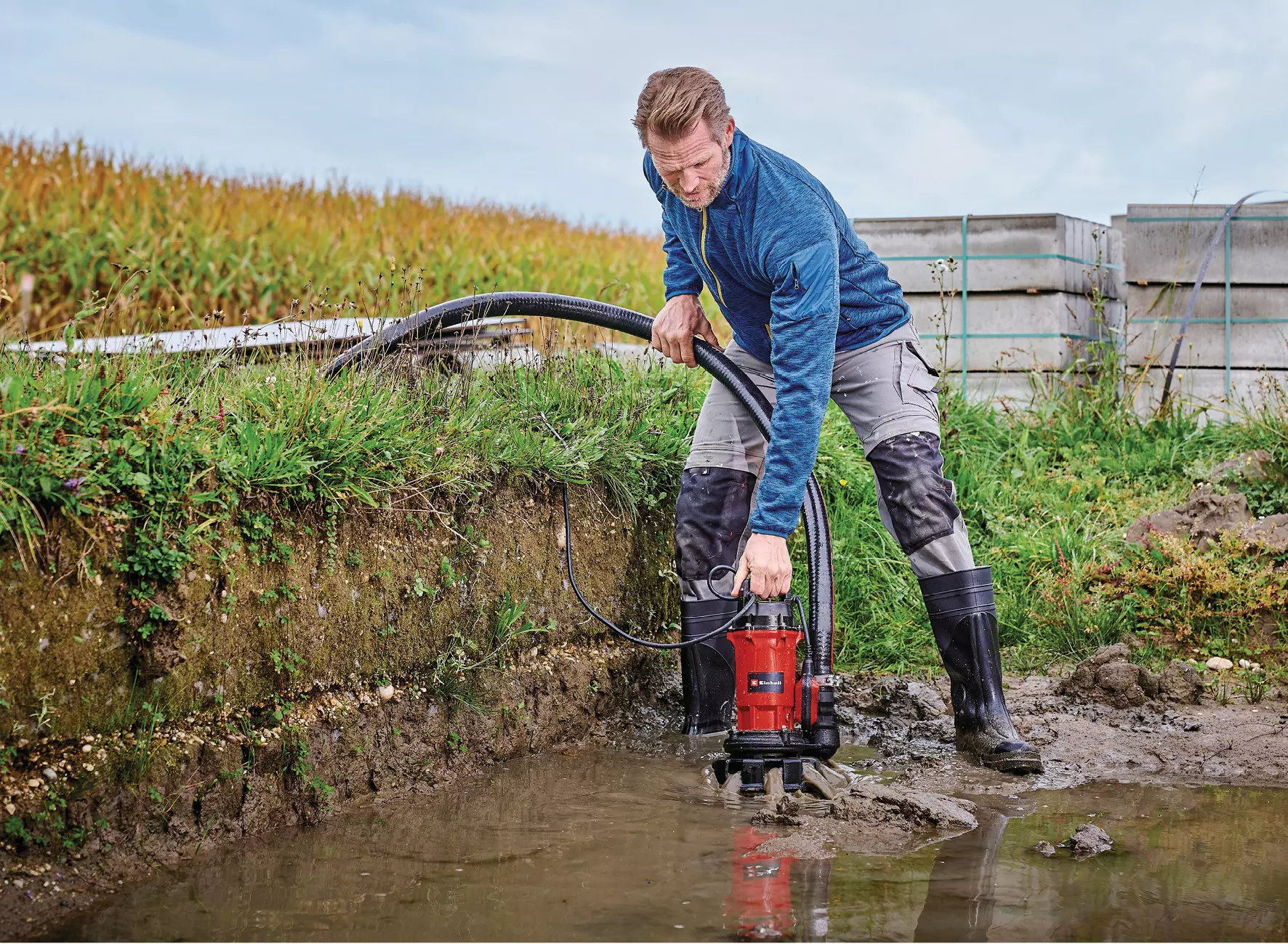 Einhell GE-DP 900 Cut potopna črpalka z rezili za umazano vodo