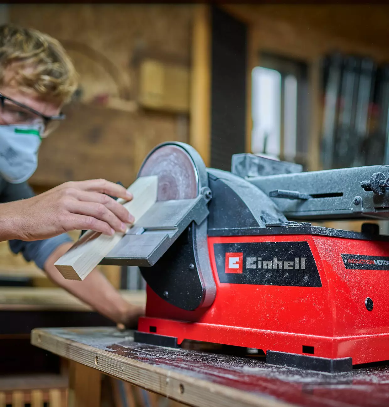 Einhell TE-US 400 kombinirani namizni tračni brusilnik
