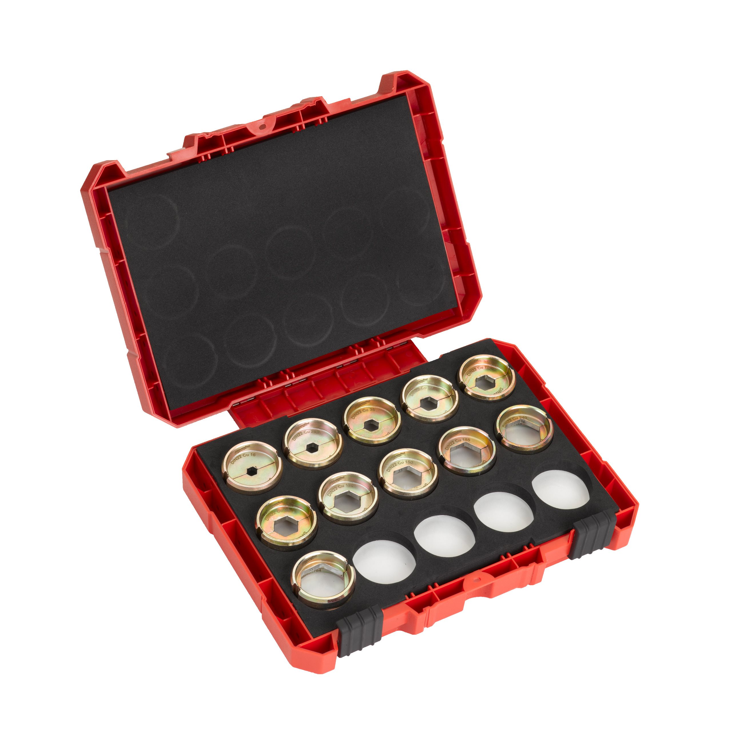 Milwaukee DIN22 CU set matric za stiskanje kablov za M18 HCCT
