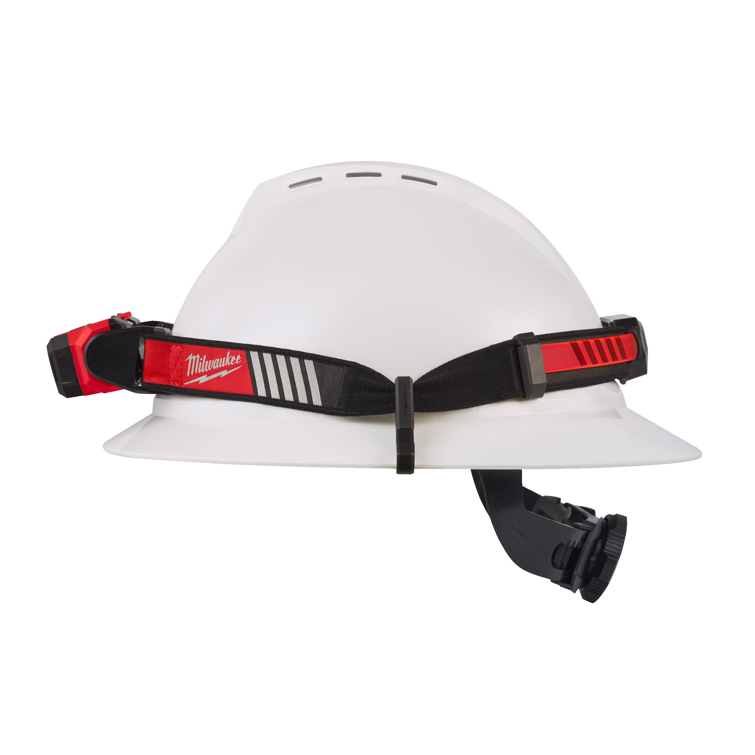 Milwaukee L4 HL-VIS-301 naglavna svetilka z USB polnjenjem HI-VIS
