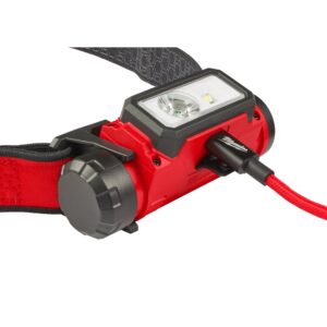 Milwaukee L4 HL2-301 USB-polnilna naglavna svetilka 600 lumnov