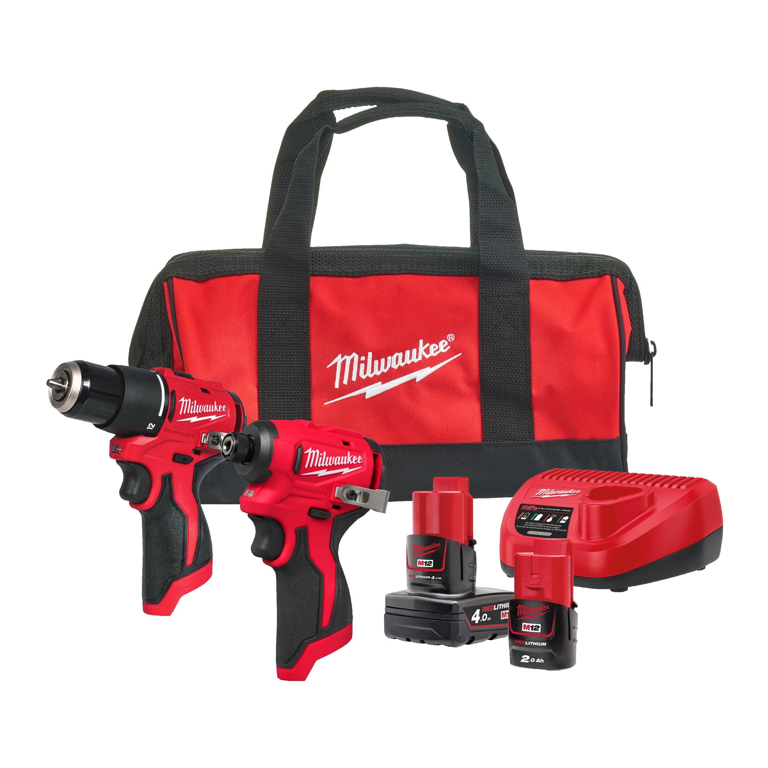 Milwaukee M12 BLPP2B-422B kompaktni brezkrtačni set orodja