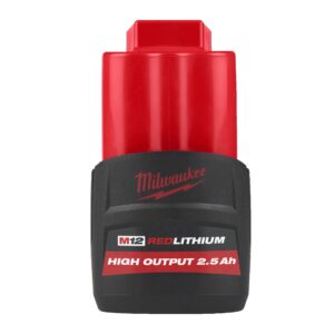 Milwaukee M12 HB2.5 HIGH OUTPUT akumulator 2,5 Ah Milwaukee M12 HB2.5 HIGH OUTPUT akumulator 2,5 Ah
