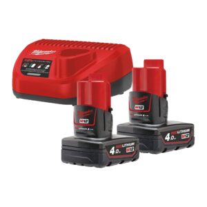Milwaukee M12 NRG-402 set akumulatorjev in polnilca Milwaukee M12 NRG-402 set akumulatorjev in polnilca