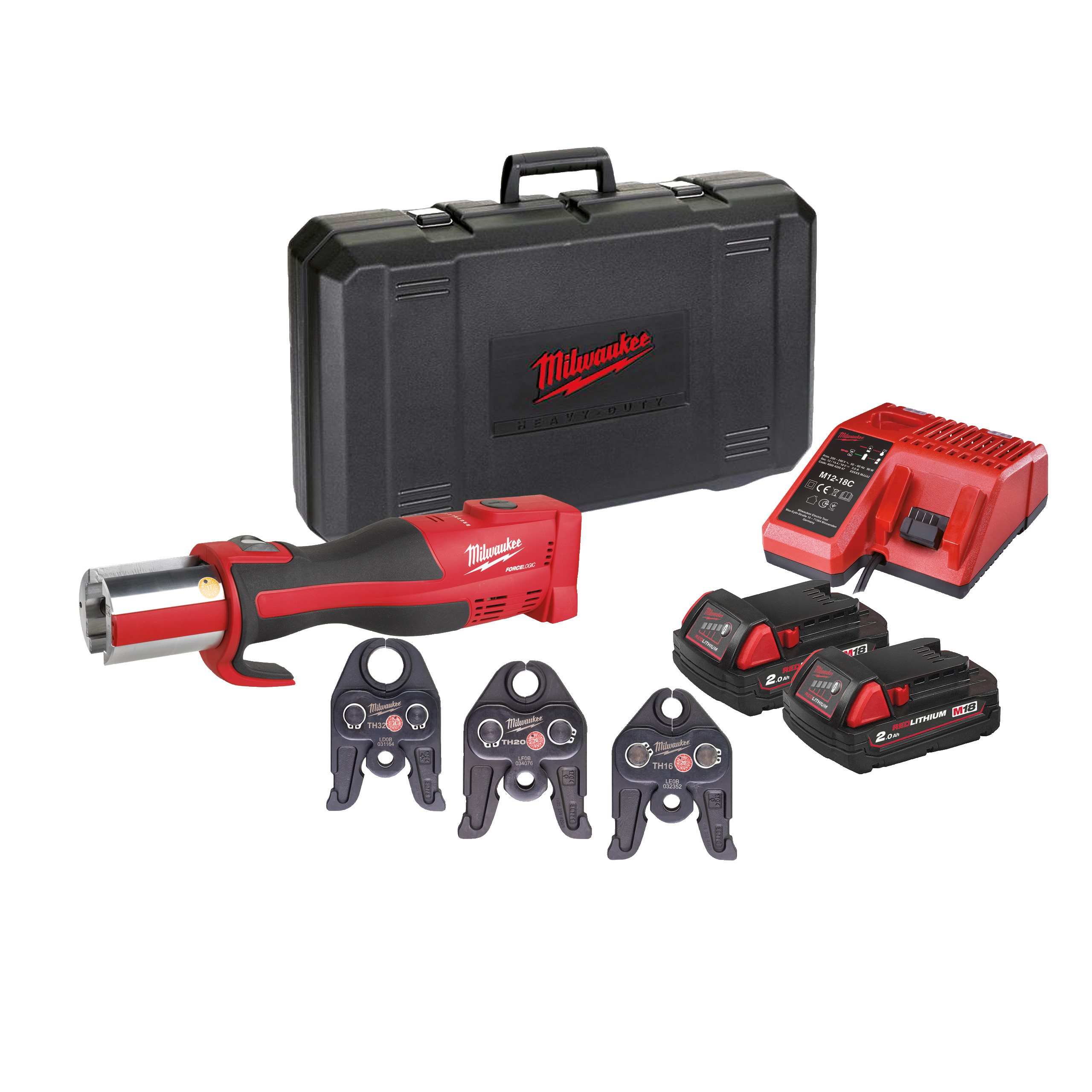 Milwaukee M18 BLHPT-202C TH-SET brezkrtačno orodje za stiskanje FORCE LOGIC