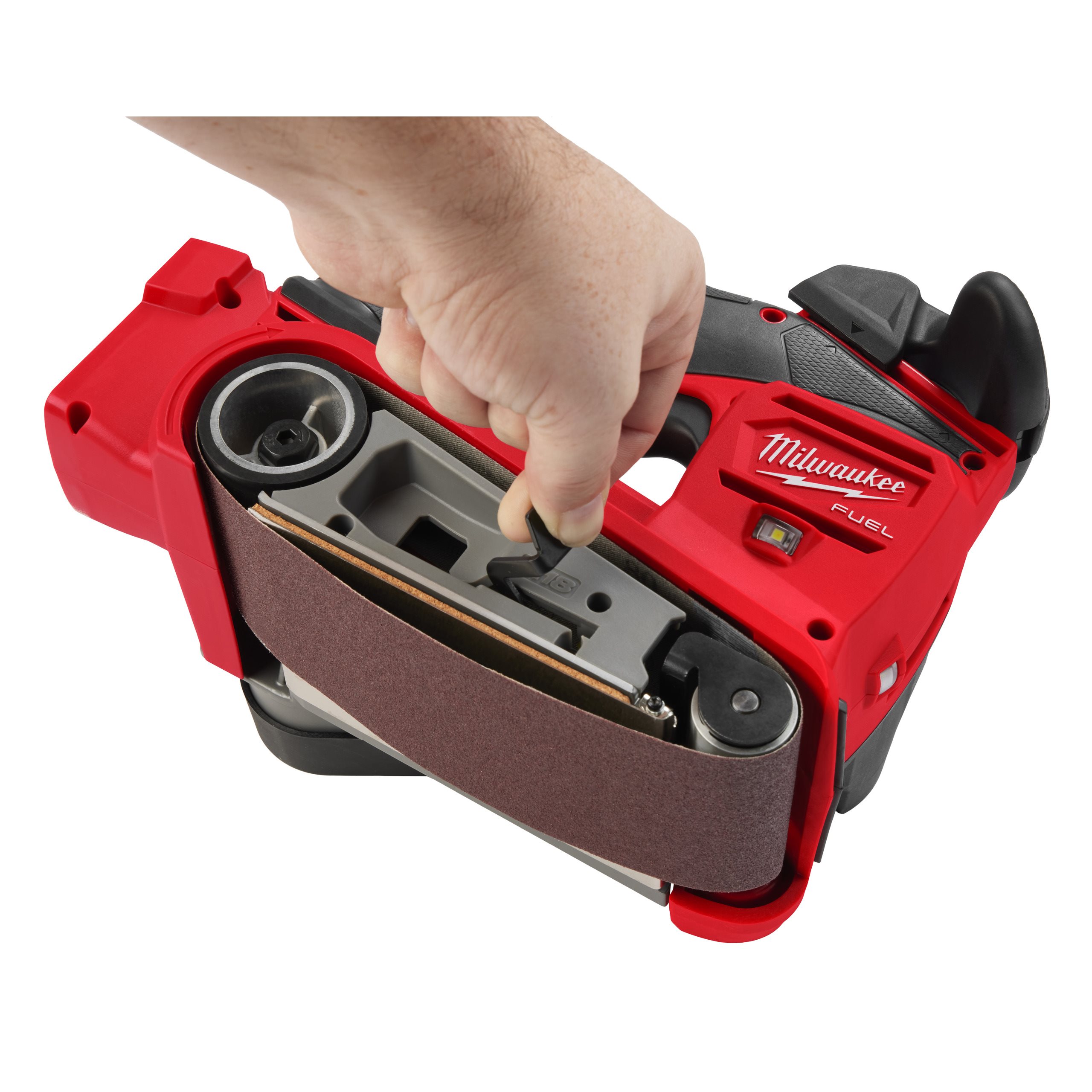 Milwaukee M18 FBTS75-0 75 mm tračni brusilnik