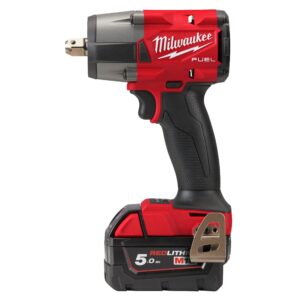 Milwaukee M18 FMTIW2P12-502X ½″ udarni vijačnik s srednjim navorom in zatičem Milwaukee M18 FMTIW2P12-502X ½″ udarni vijačnik s srednjim navorom in zatičem