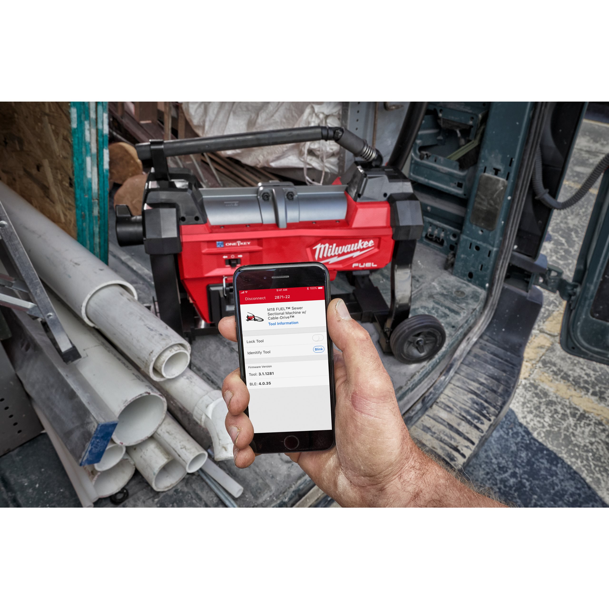 Milwaukee M18 FSSM-0 sekcijski stroj za čiščenje kanalizacije