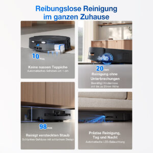ECOVACS Deebot T80 Omni črn Robotski sesalnik