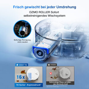 ECOVACS Deebot T80 Omni črn Robotski sesalnik