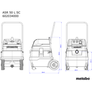 METABO ASR 50 L SC (602034000) VEČNAMENSKI INDUSTRIJSKI SESALNIK