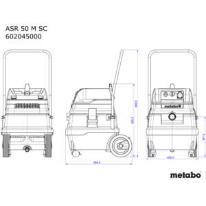 METABO ASR 50 M SC (602045000) VEČNAMENSKI INDUSTRIJSKI SESALNIK
