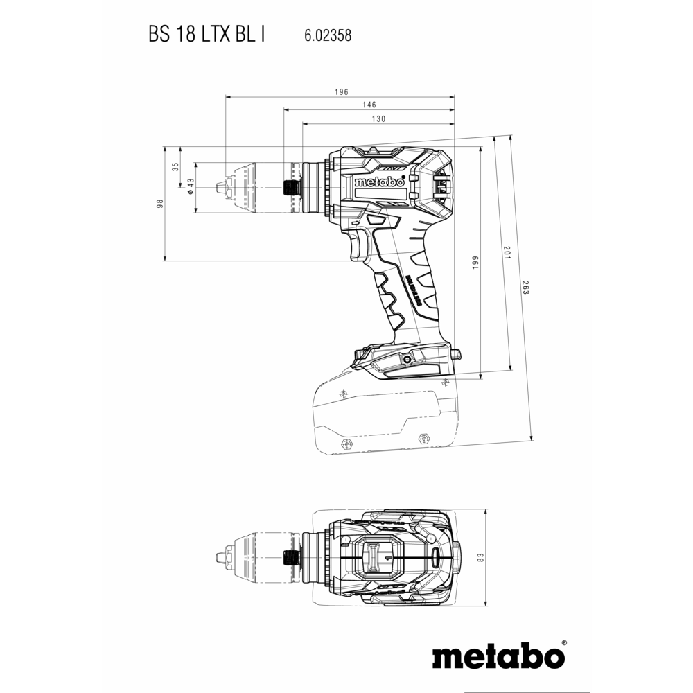 METABO Combo Set 4.3.2 18V (685209000) KOMPLET ORODJA