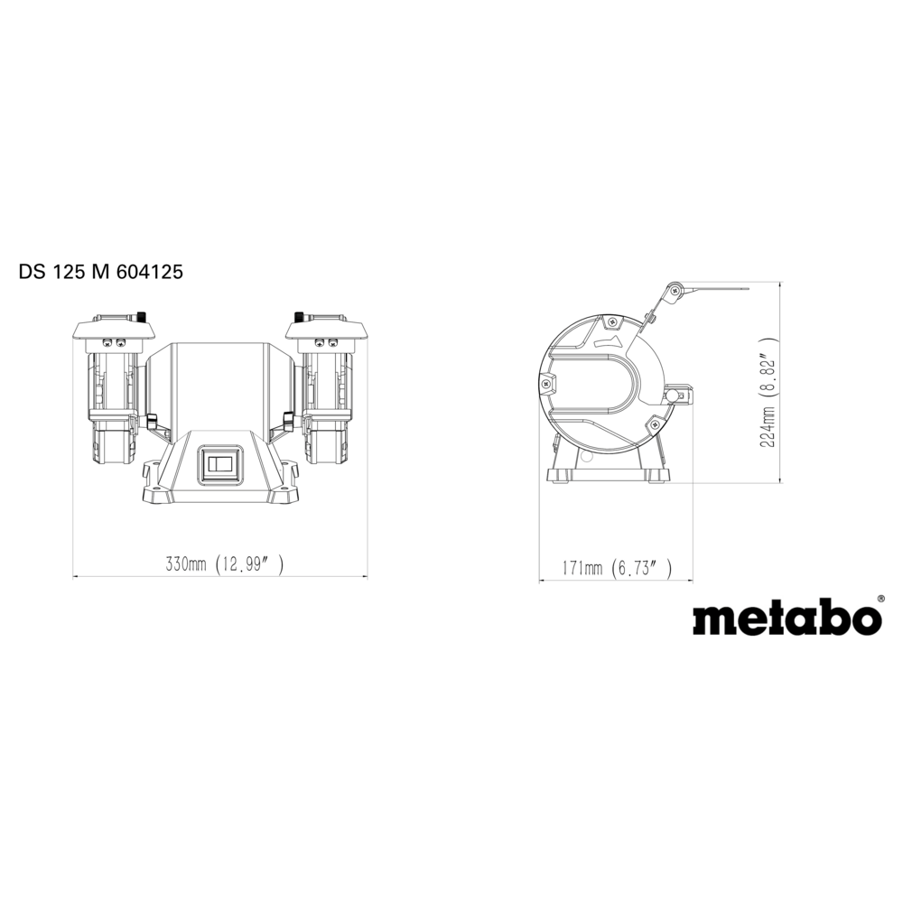 METABO DS 125 M (604125000) MIZNI BRUSILNIK