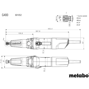 METABO G 400 (601052000) PREMI BRUSILNIK