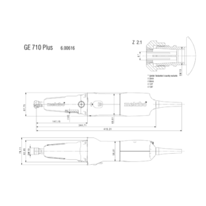 METABO GE 710 PLUS (600616000) PREMI BRUSILNIK