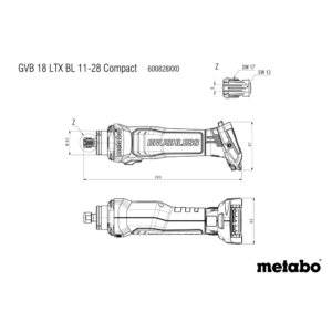 METABO GVB 18 LTX BL 11-28 COMPACT (600828850) BATERIJSKI PREMI BRUSILNIK