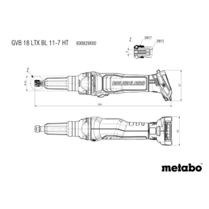 METABO GVB 18 LTX BL 11-7 HT (600829850) BATERIJSKI PREMI BRUSILNIK