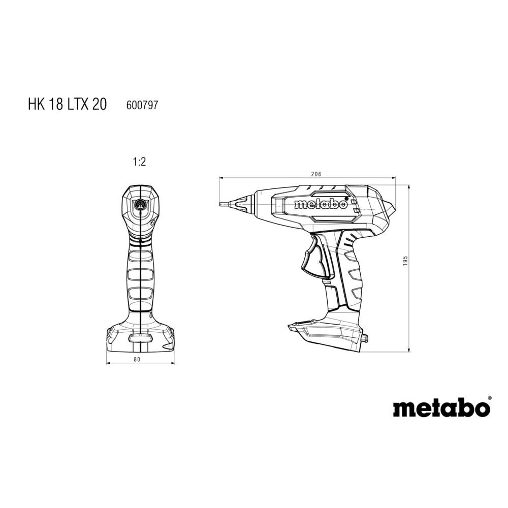 METABO HK 18 LTX 20 (600797840) Baterijska lepilna pištola