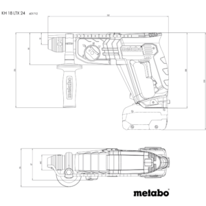 METABO KH 18 LTX 24 (601712850) BATERIJSKO KLADIVO