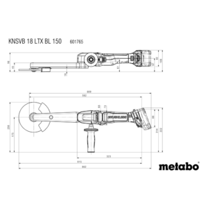 METABO KNSVB 18 LTX BL 150 (601765840) BATERIJSKI BRUSILNIK ZVAROV