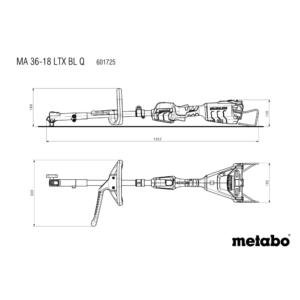 METABO MA 36-18 LTX BL Q (601725850) Pogon vrtnega multifunkcijskega orodja