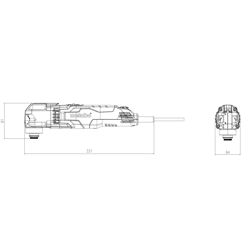 METABO MT 400 Quick (601406500) VEČNAMENSKO ORODJE