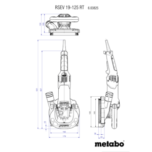 METABO RSEV 19-125 RT BRUSILNIK BETONA (603825700)