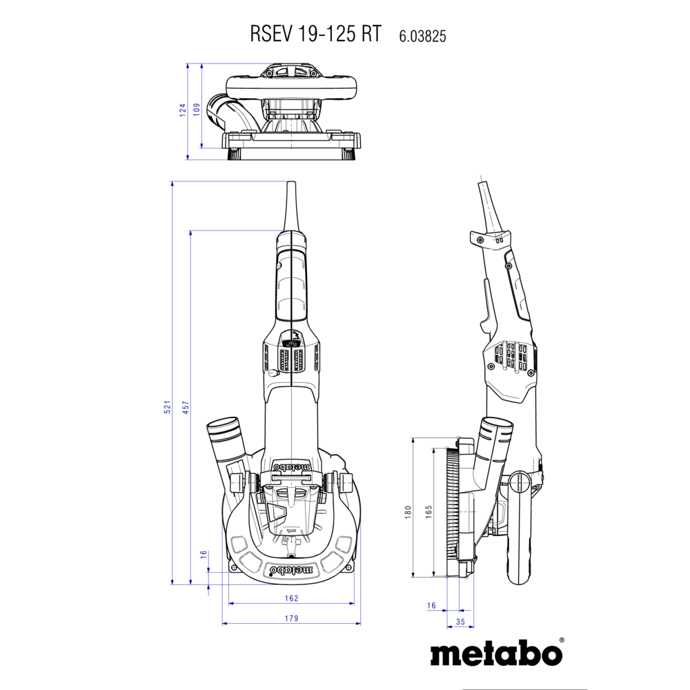 METABO RSEV 19-125 RT BRUSILNIK BETONA (603825700)